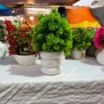 Artificial Bonsai Plants With Plastic Ring Pot